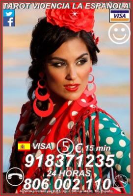 Tarot Visa LA ESPAÑOLA 918 371 235 desde 4€ 15 mtos