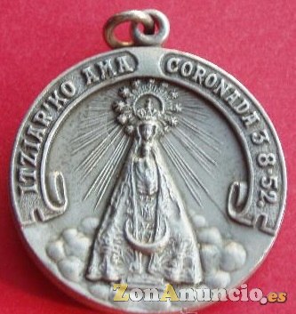 MEDALLAS VIRGEN DE ITZIAR EN ORO O PLATA