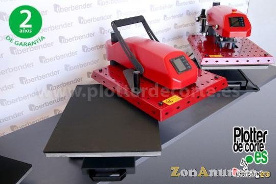 Prensa termica giratoria deslizable 40x50