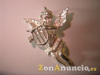 ANGELES - cOLGANTES ANGELES en oro y plata