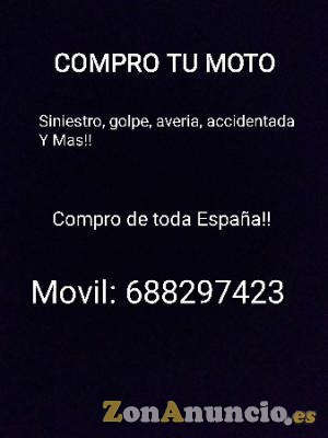 COMPRO MOTOS AVERIA SINIESTRO GOLPE Y MAS