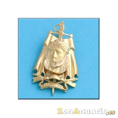 Medalla Cristo De los Toreros Oro 1ª Ley 18 Kilates