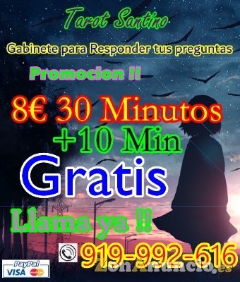 tarot profesional 30 min solo 8 euros+ 10 min gratis